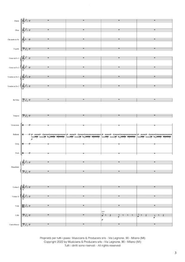 Partitura Bolero per orchestra